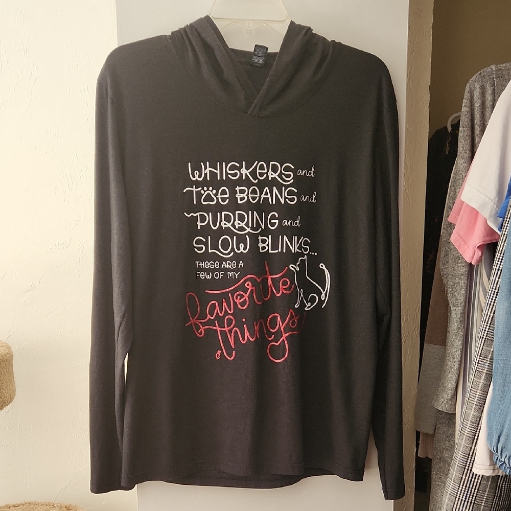 Cat Lady Box Long Sleeve With Hoodie